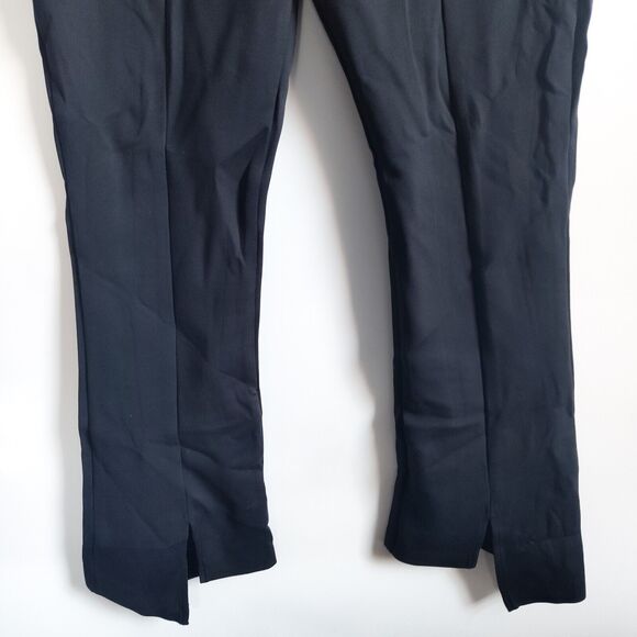 ONA XL Upper East Split Flare Black Stretch Leggings Ponte Pants Asymmetrical - Picture 8 of 16